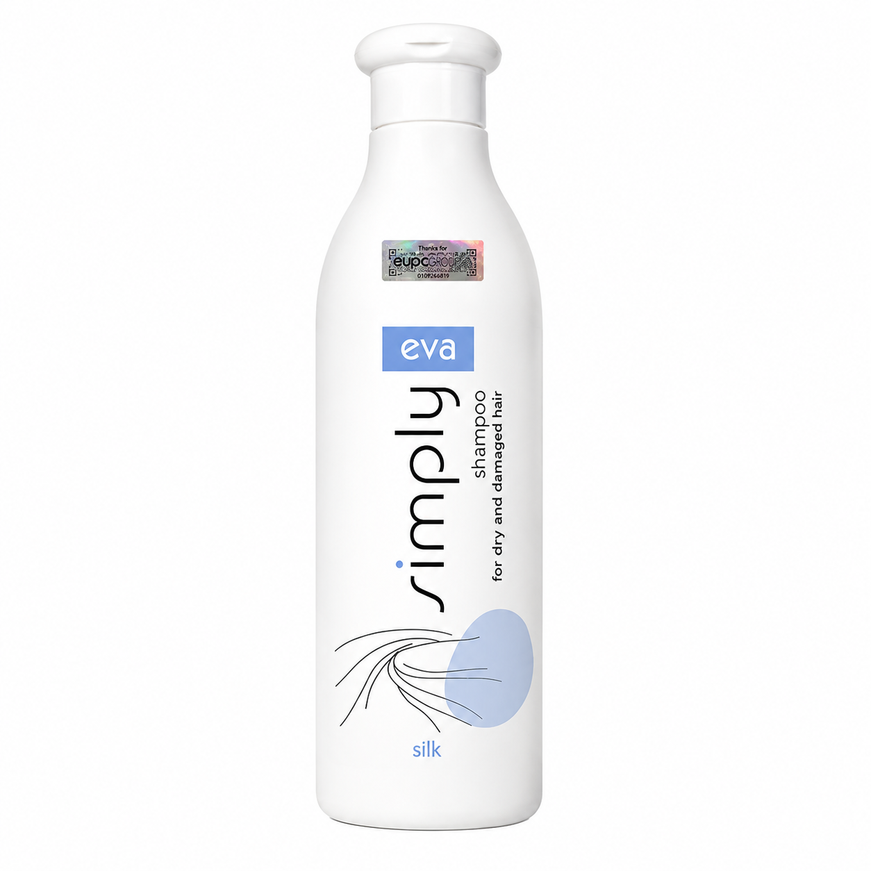 Dầu gội Silk cho tóc khô & hư tổn Eva Simply 500ml