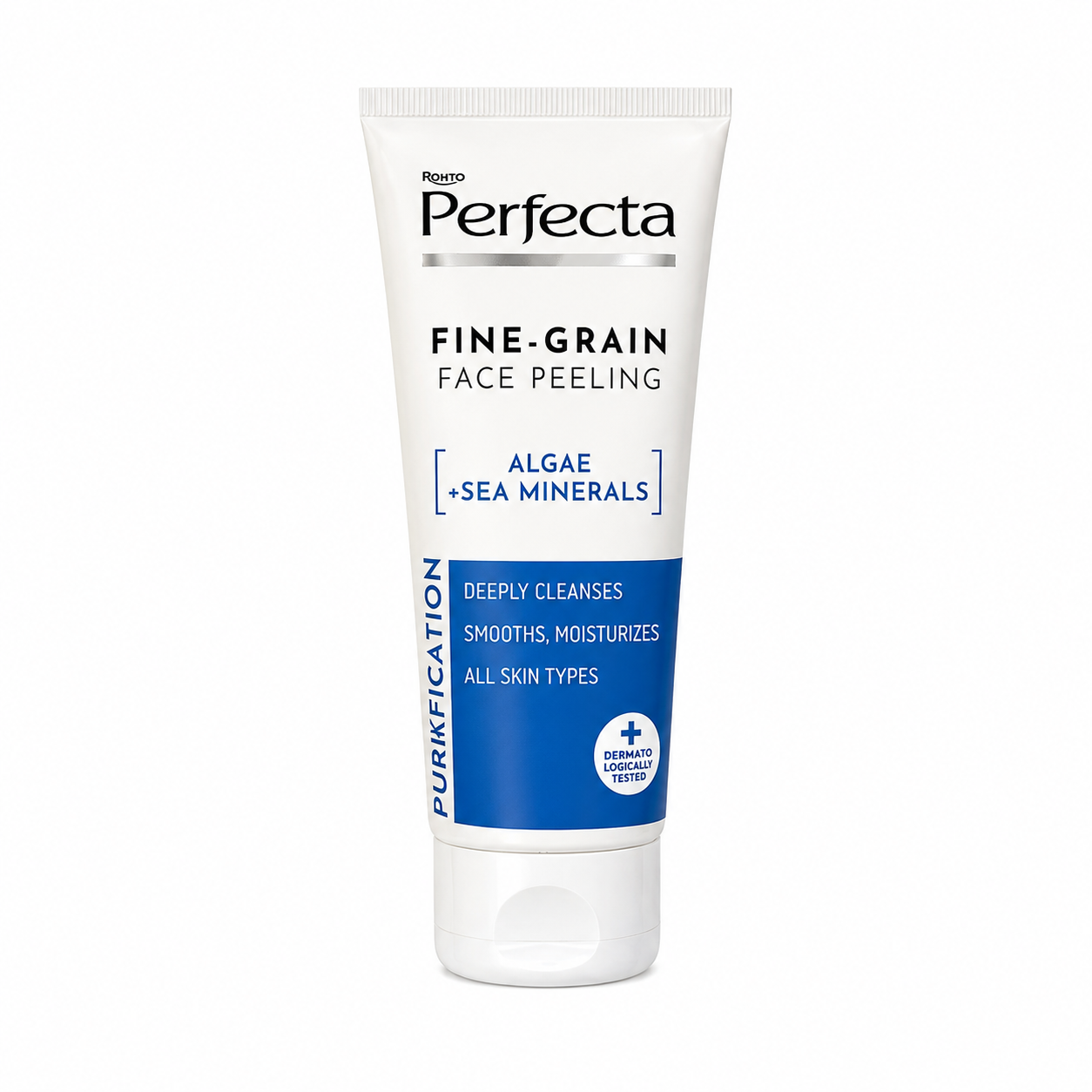 Rohto Perfecta Fine-grain Face Peeling Purification 75ml - Khoáng tẩy tế bào chết hạt siêu nhỏ Tảo biển