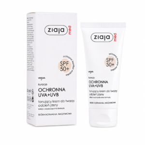 Kem nền chống nắng SPF50+ chịu nước dành cho da nhạy cảm Ziaja Med 50ml