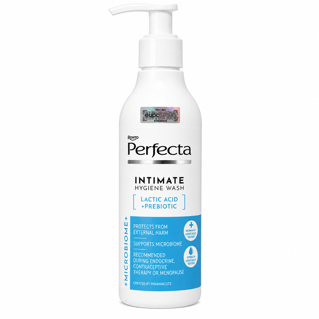 Rohto Perfecta Intimate Hygiene Wash Microbiome+ 200ml - Dung dịch vệ sinh Microbiome+ chứa Prebiotics