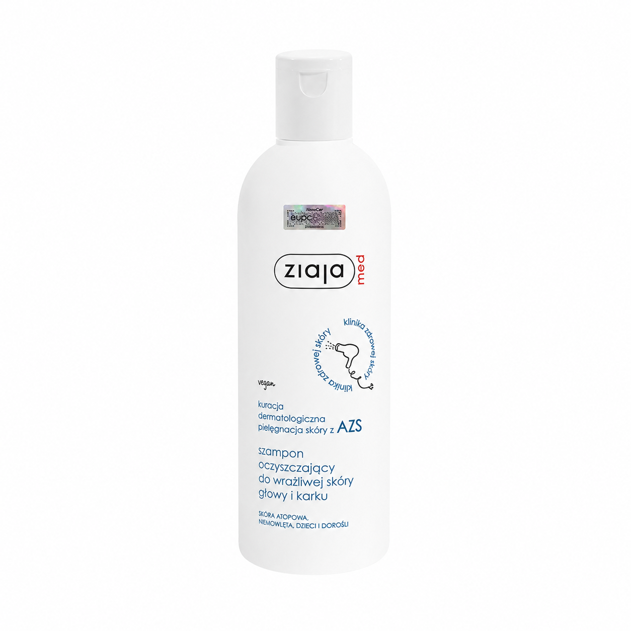 Dầu gội làm sạch tóc và dịu nhẹ vùng da đầu, gáy Ziaja Med 300ml