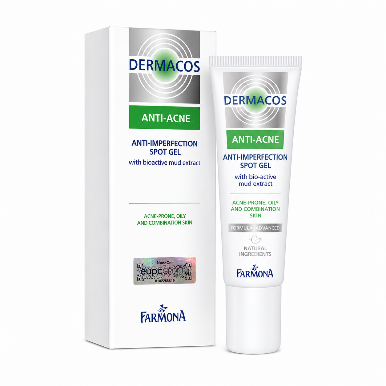 Gel Chấm mụn chứa bùn hoạt tính Farmona Dermacos Anti-Acne 15ml