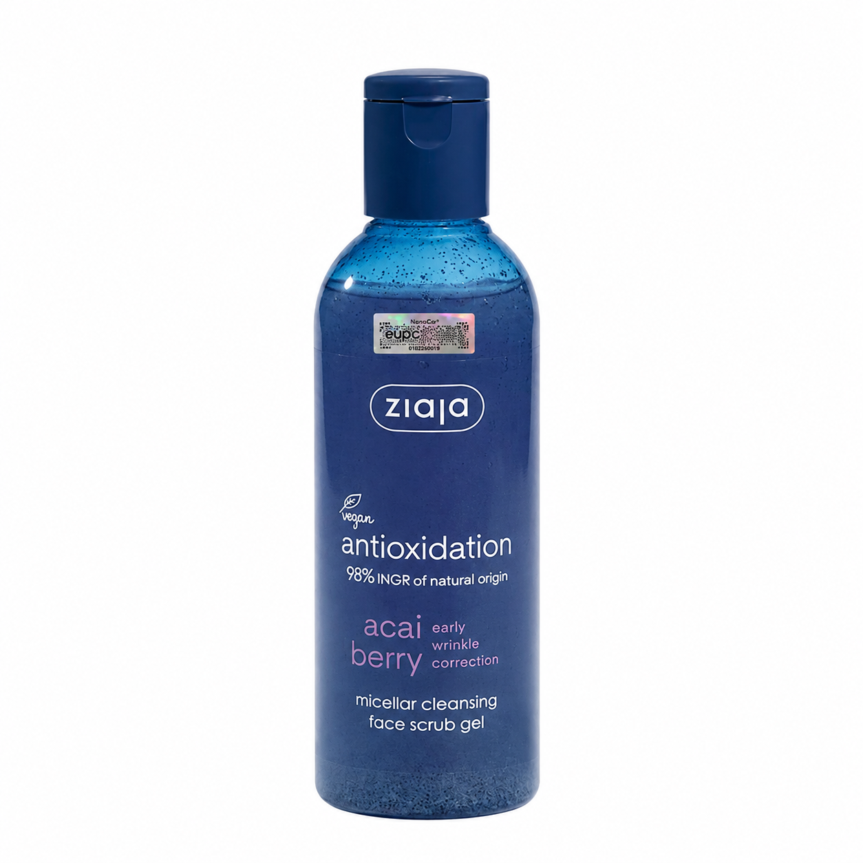 Gel Micellar rửa mặt Chống Oxy hóa chứa hạt massage Ziaja Acai Berry 200ml