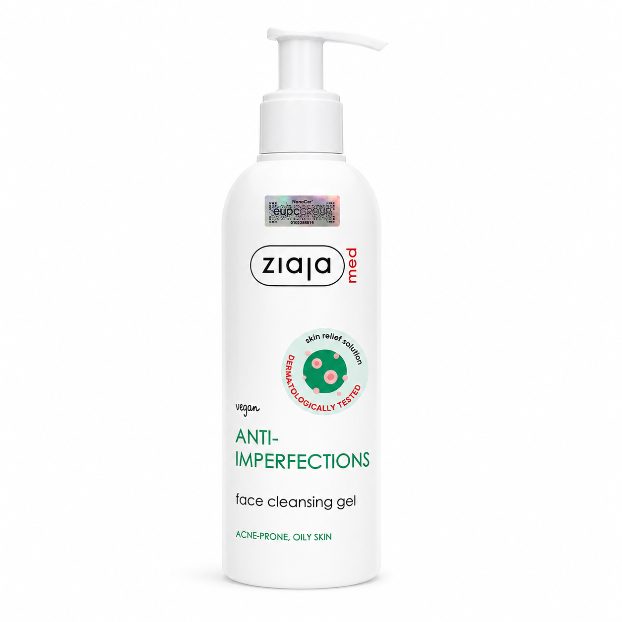 Gel rửa ngừa khuẩn giảm mụn Ziaja Med 200ml