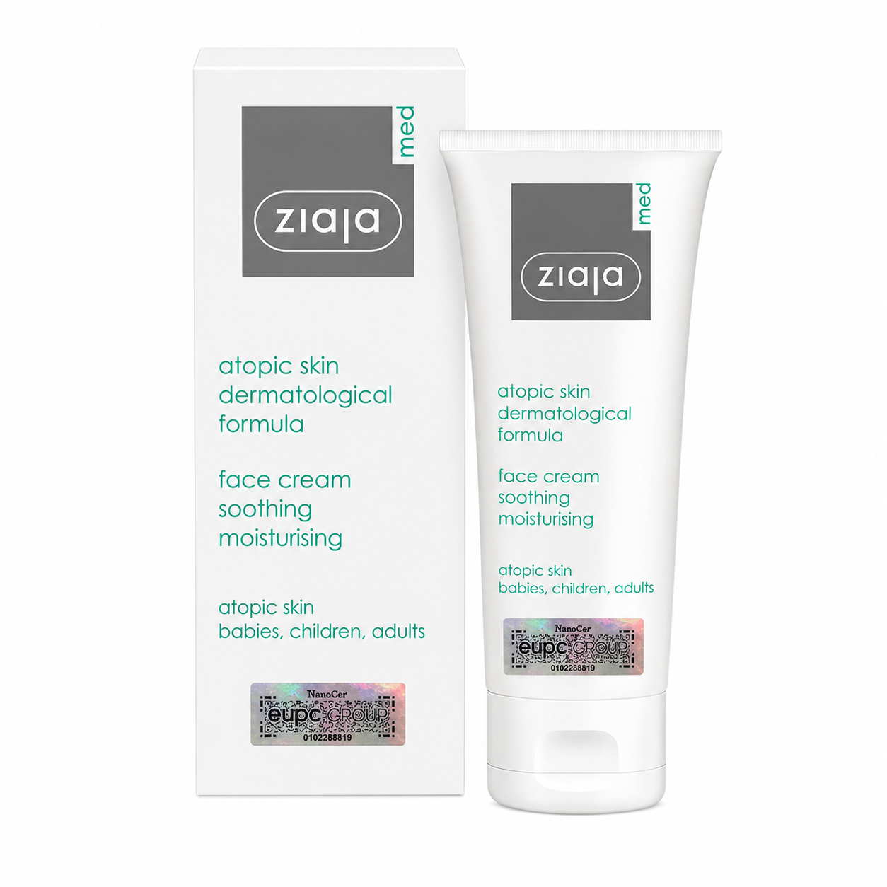 Kem Dịu nhẹ, dưỡng ẩm 5% Urê Ziaja Med 50ml