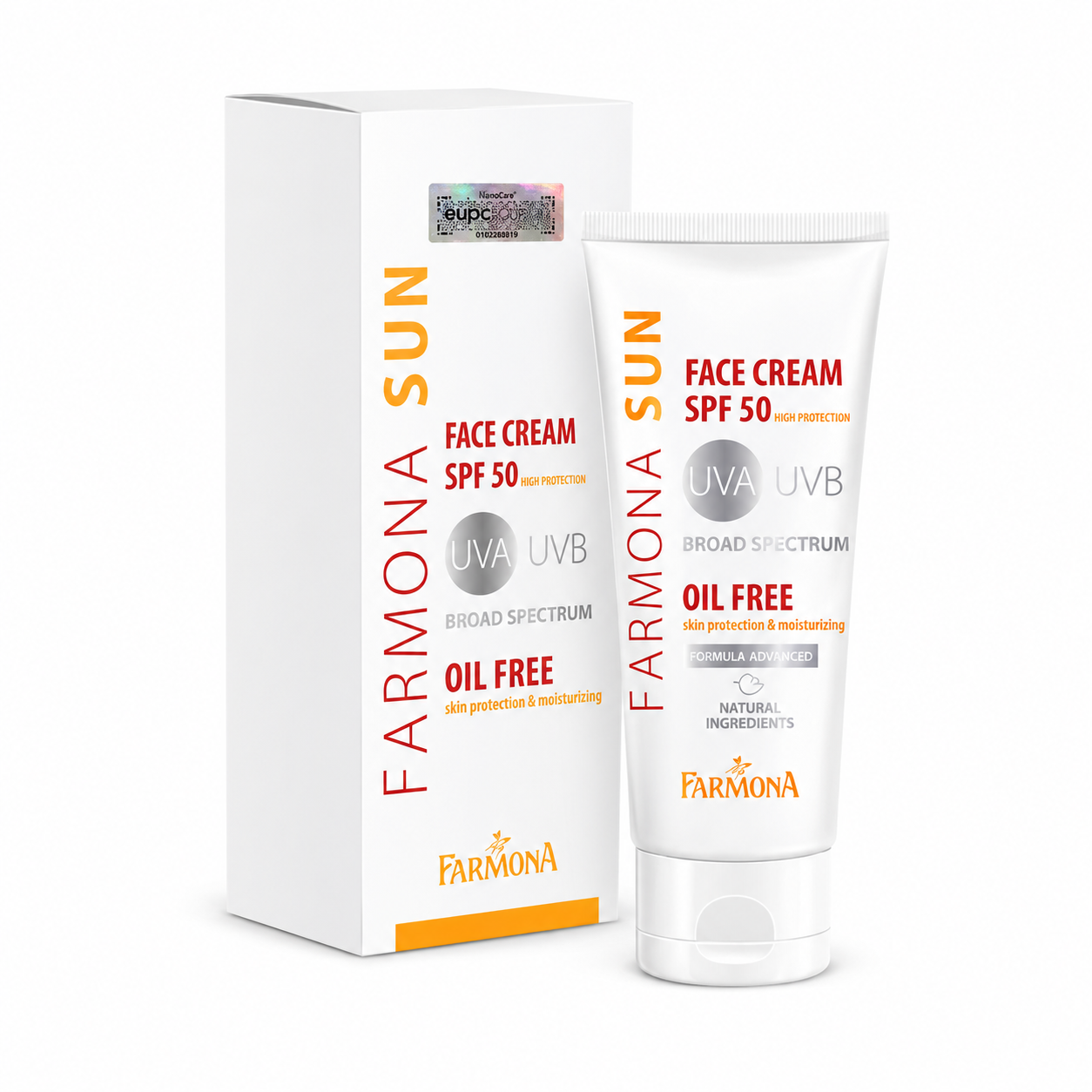 Kem chống nắng SPF50 không chứa dầu cho da mặt Farmona Sun 50ml