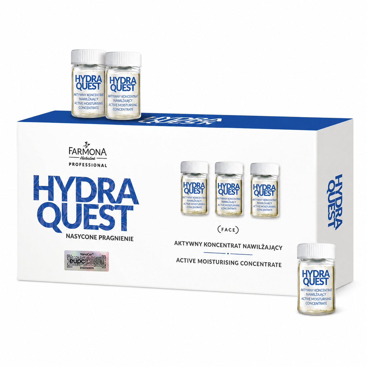 Tinh chất cô đặc thủy hóa dưỡng ẩm Hydra Quest Farmona Professional 10x5ml