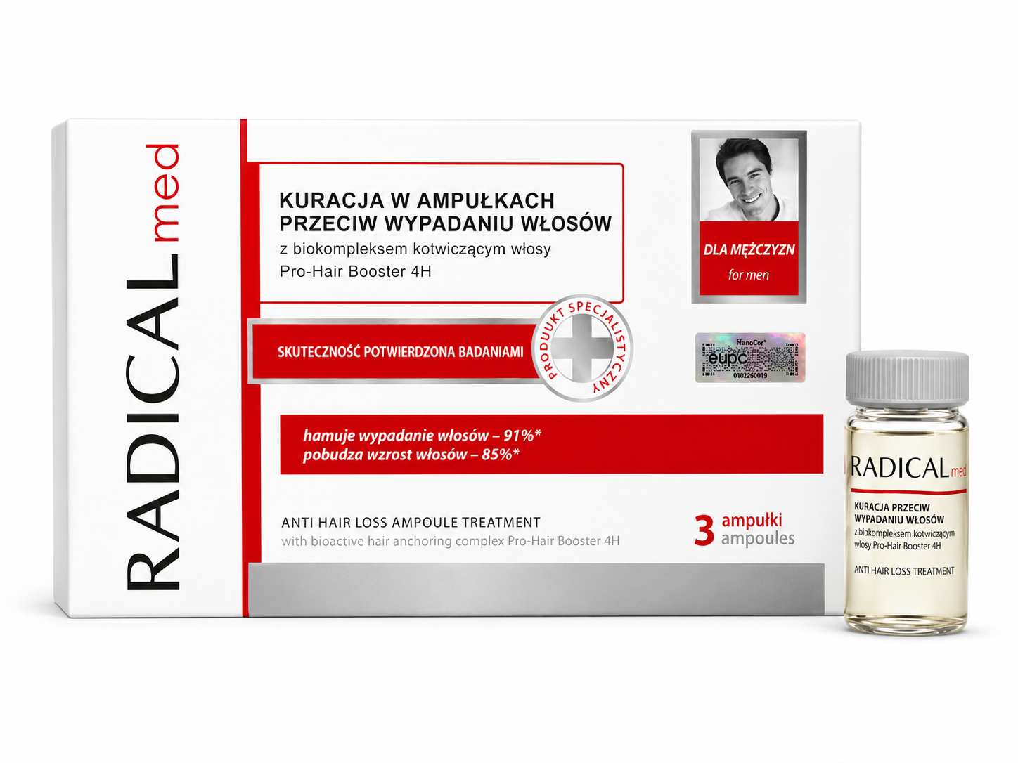 Tinh chất giúp ngừa rụng tóc Nam Radical Med 3x5ml